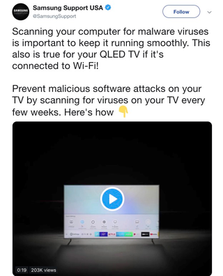 A screenshot of the since deleted tweet.
